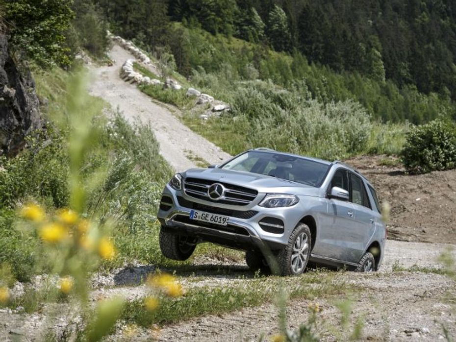 Mercedes GLE Review off roading front