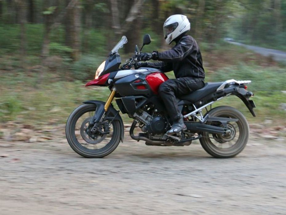 The V-Strom performed better than expected