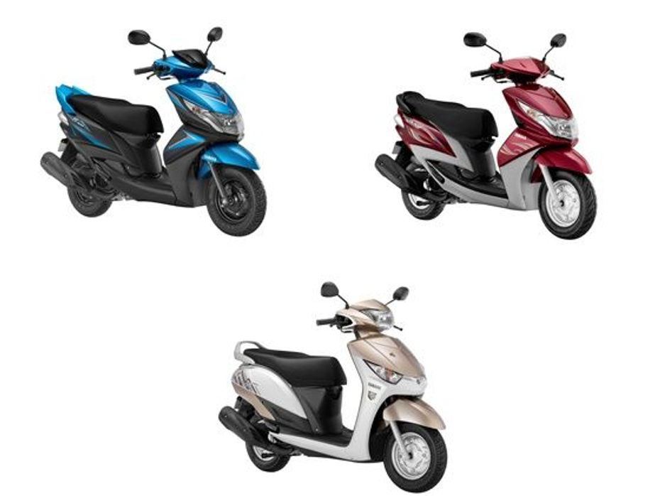 2015 Yamaha Blue Core scooters