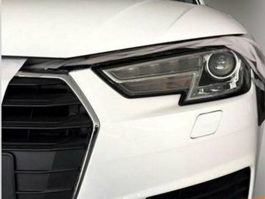 New 2016 Audi A4 front headlamp and grille