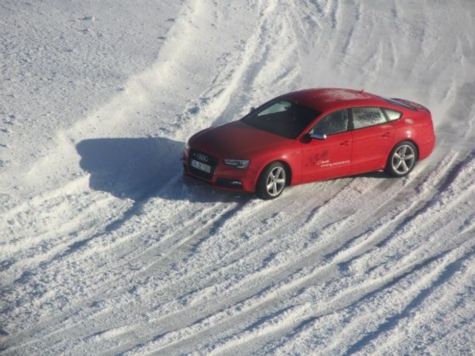 Audi S5 Sportback Review Picture front sliding shot
