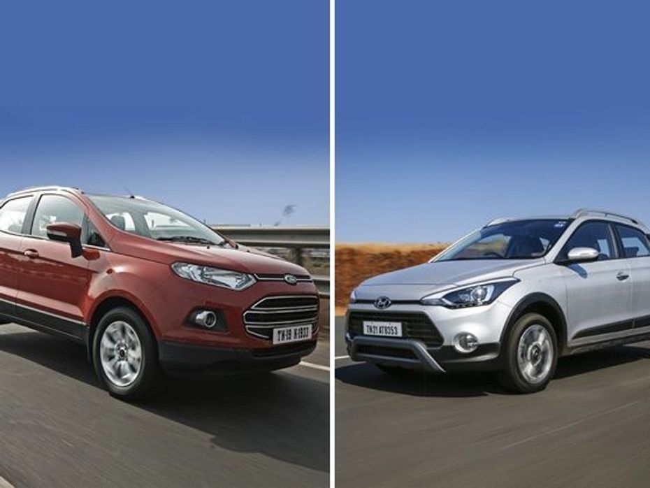 Ford EcoSport comnpared to Hyundai i20 Active