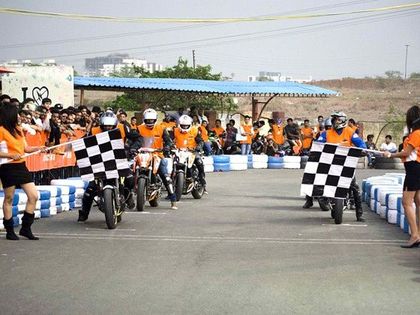 Race flag off at KTM Orange Day in Pune on March 28 2015