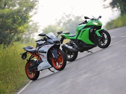 KTM RC390 and Kawasaki Ninja 30