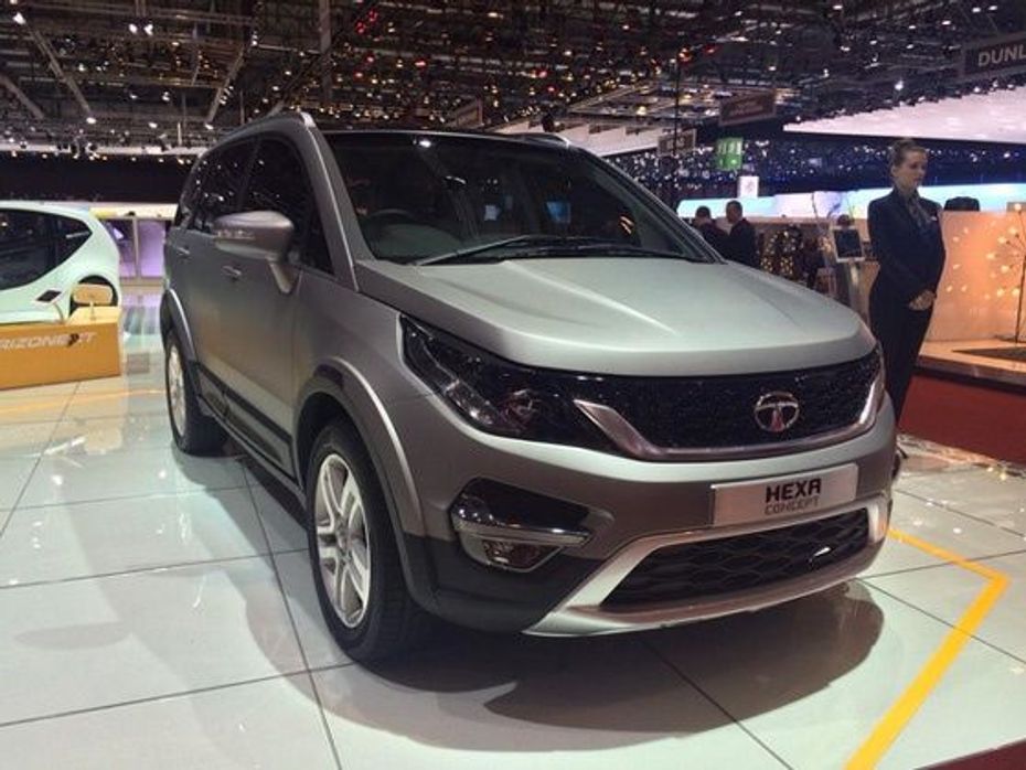 Tata Hexa concept showcased at 2015 Geneva International Motor Show
