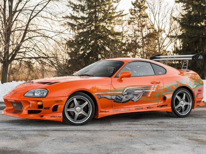 paul walker orange supra