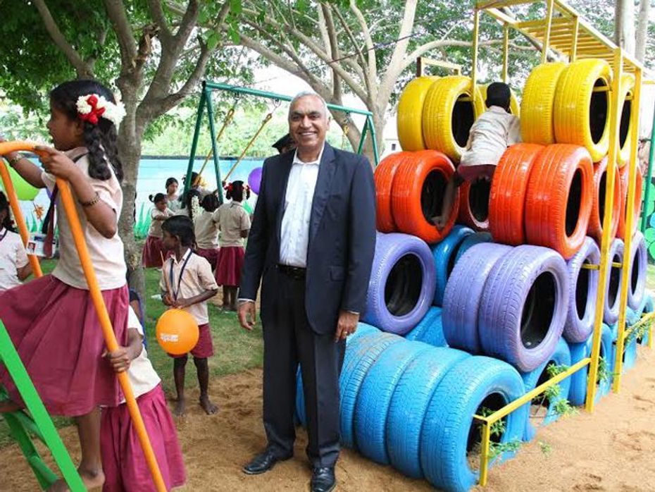 Apollo Tyres creates playground for village children