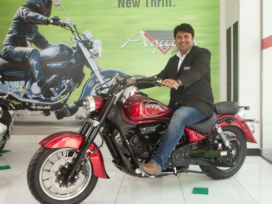 Shivapada Ray, COO, DSK Motowheels at the launch of the new showroom