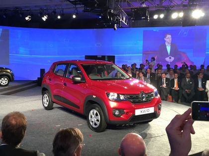 Renault Kwid front at its global unveiling
