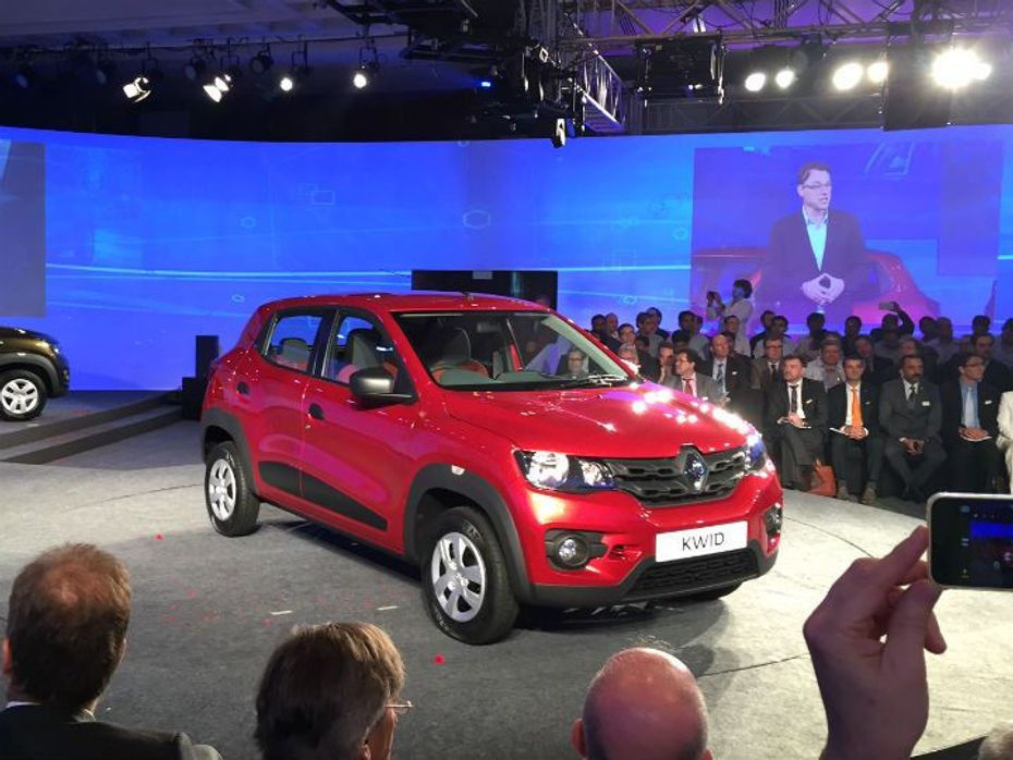 Renault Kwid front at its global unveiling