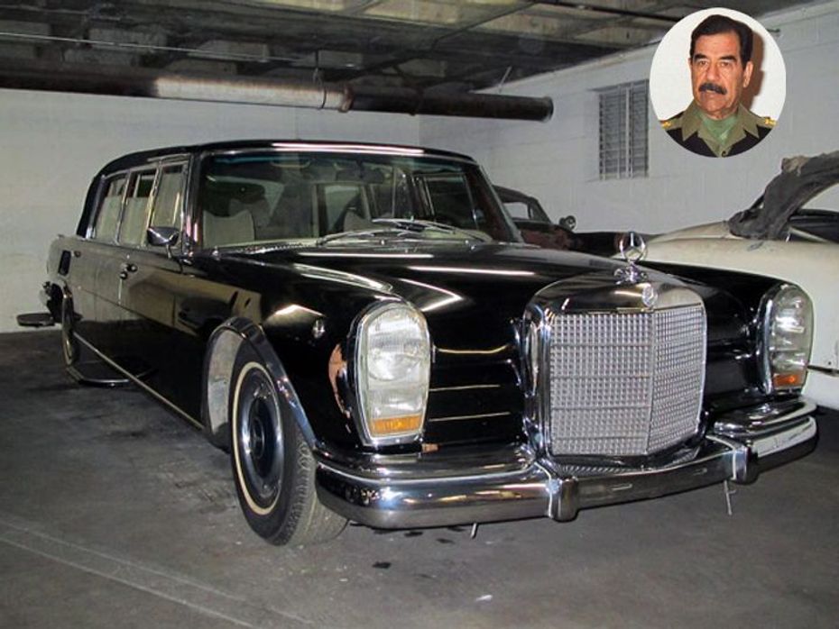 The 1978 Mercedes-Benz 600 Landaulet belonged to Saddam Hussein until his overthrow in 2003