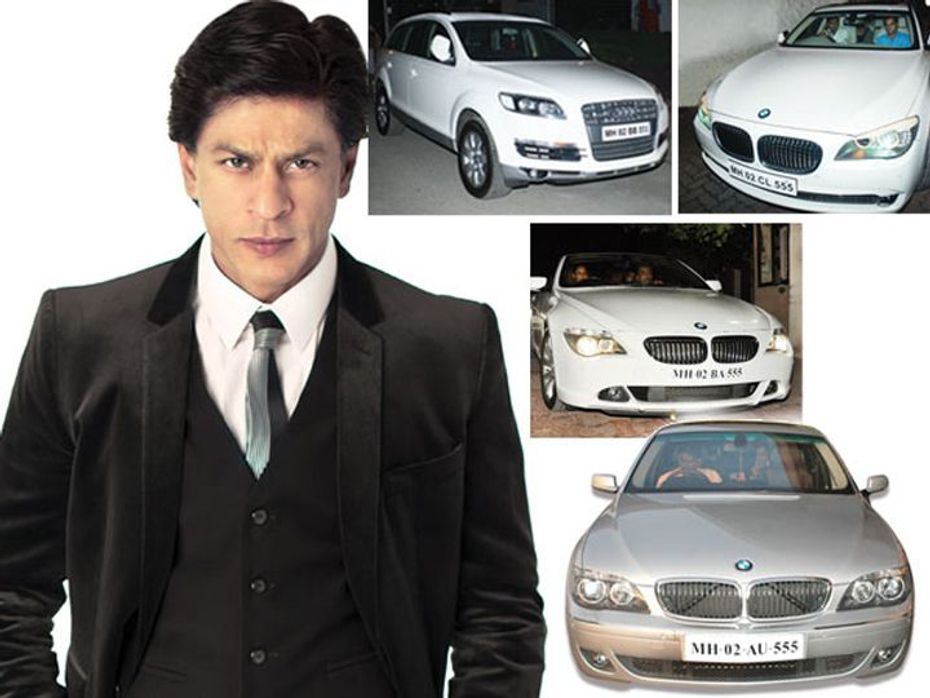 SRK owns an impressive line-up of cars and all of them have the same number, 555