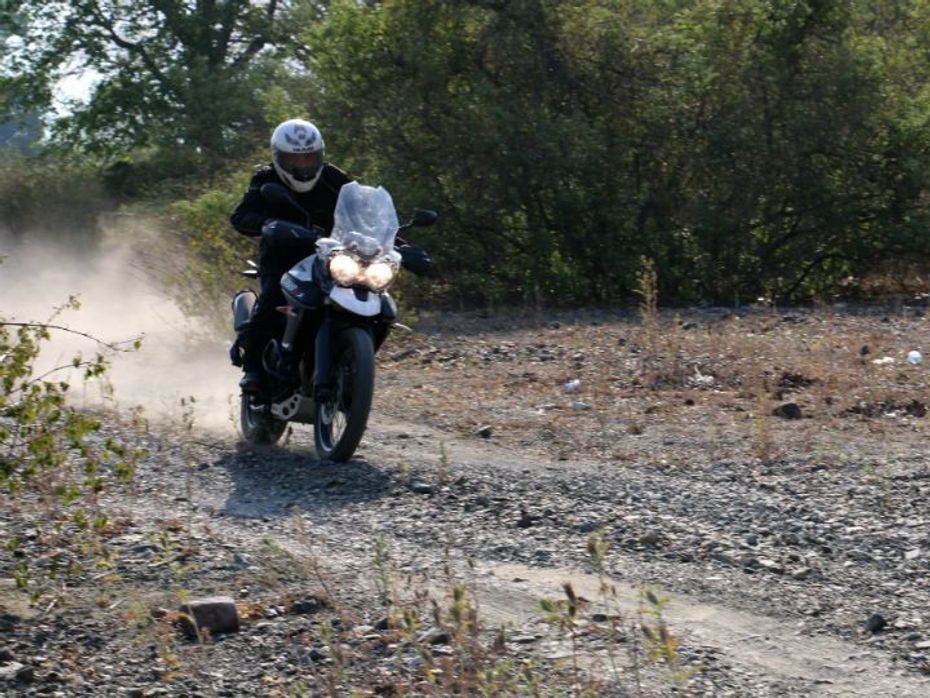 Off-roading on the Triumph Tiger 800 XCx