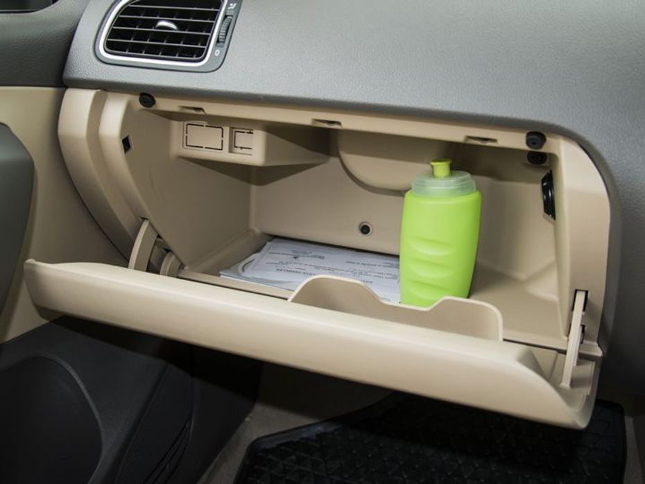 Cooled glove box is a useful new feature to keep water and soft drinks chilled this summer