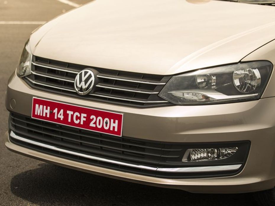 The 2015 VW Vento gets new bonnet, grille, headlights, bumper and foglamps