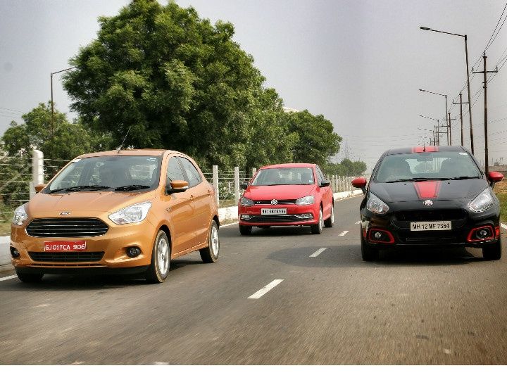Abarth Punto vs Volkswagen Polo GT TSI vs Ford Figo 1.5 TIVCT comparison review ZigWheels