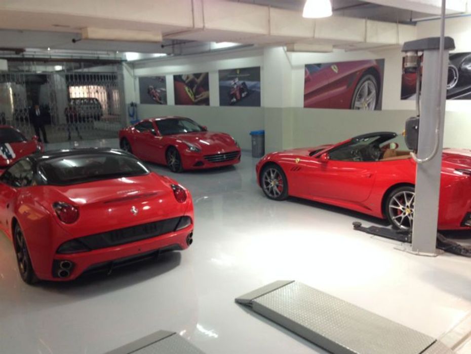 Ferrari Delhi showroom after sales