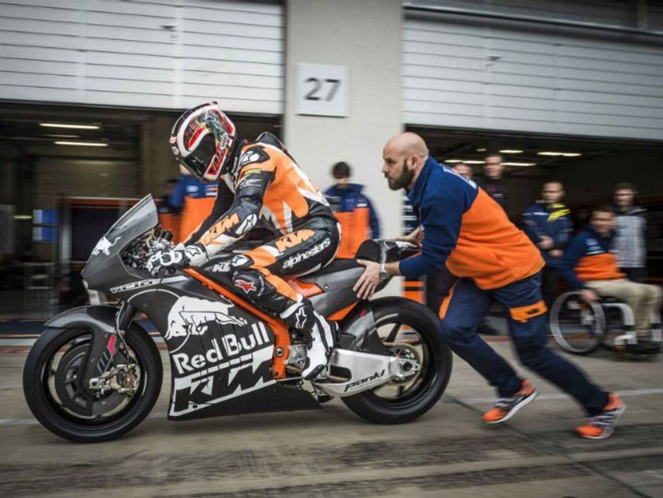 KTM RC16 being rolled out for testing