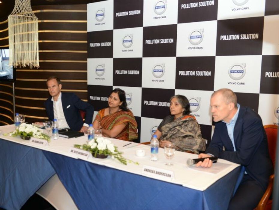 Volvo panelists at the Pollution Solution meet