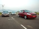 Diesel Compact Sedan Comparison Review: Ford Figo Aspire vs Honda Amaze vs Hyundai Xcent