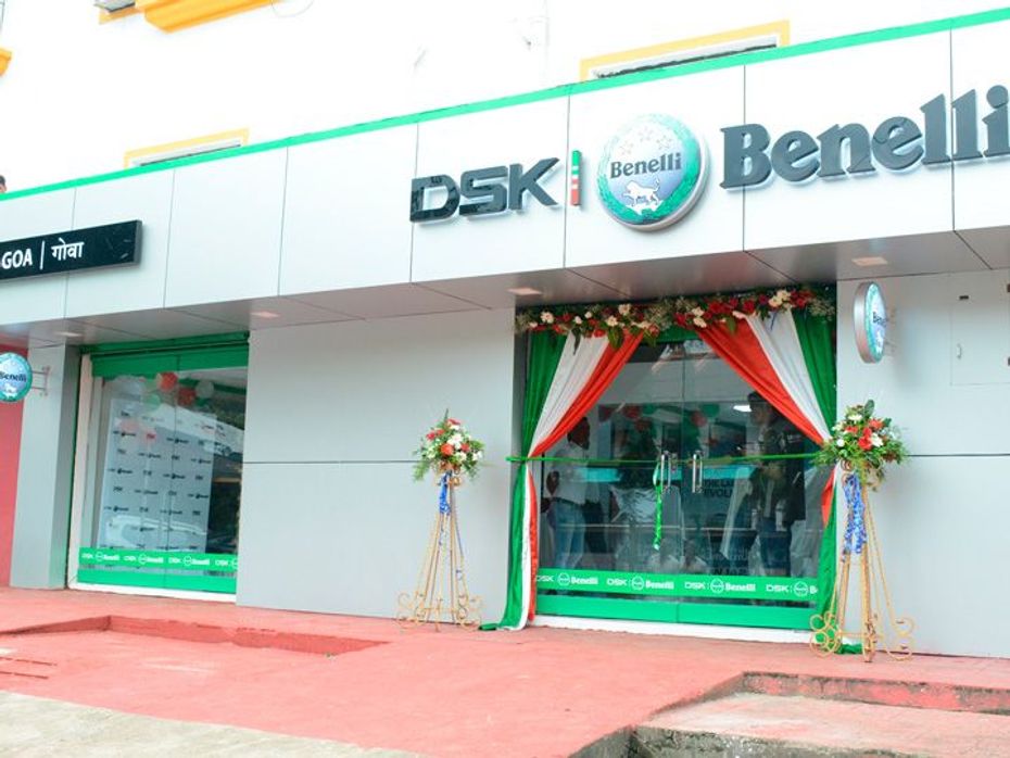 DSK Benelli dealership is located at at Socorro Porvorim - Burdez area in Goa