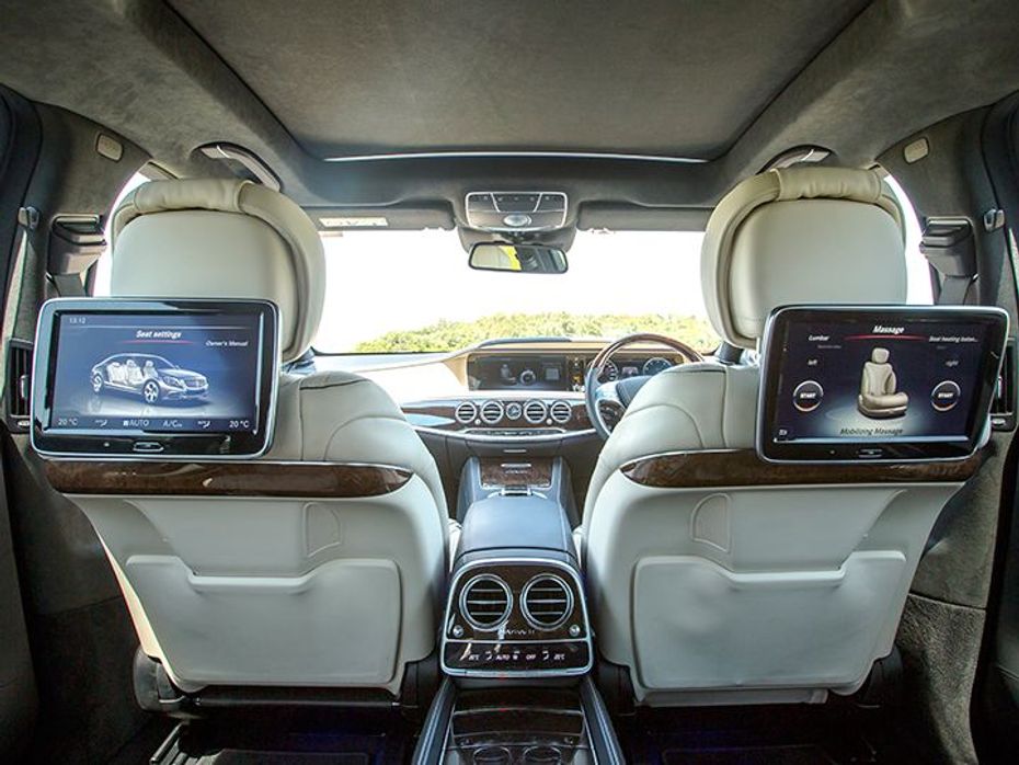 The ultra luxorious interior of the Maybach justify the steep price tag