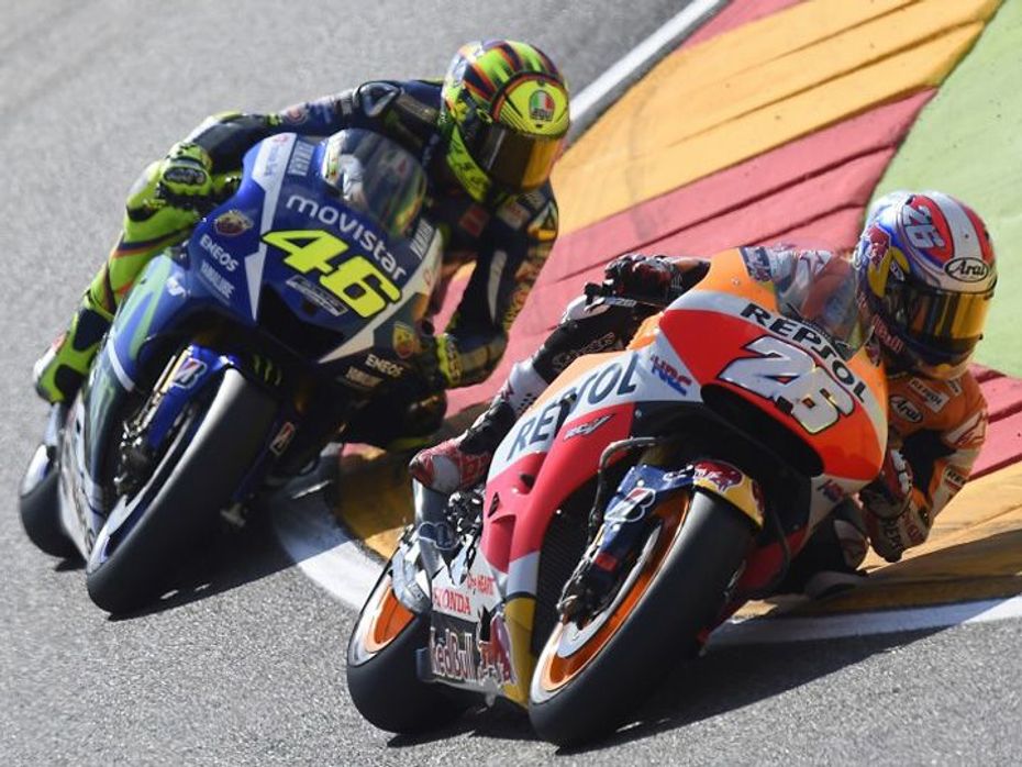 2015 Aragon MotoGP Pedrosa and Rossi