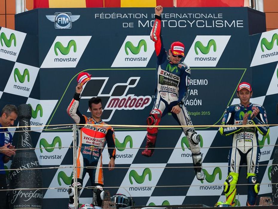 2015 Aragon MotoGP winners