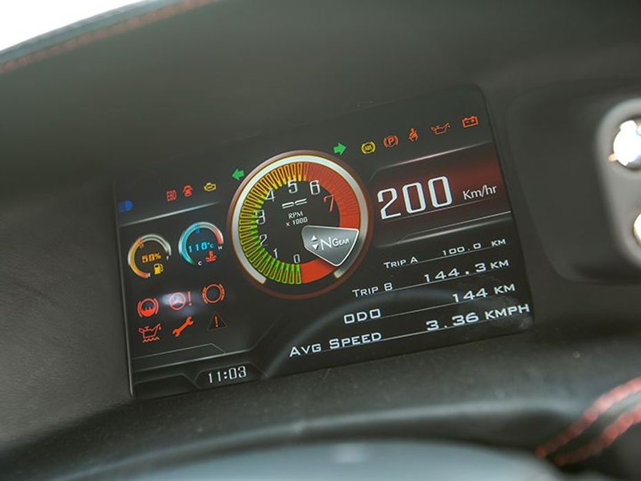 2015 DC Avanti test drive review speedometer console