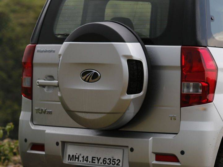 2015 Mahindra TUV300 Review spare wheel