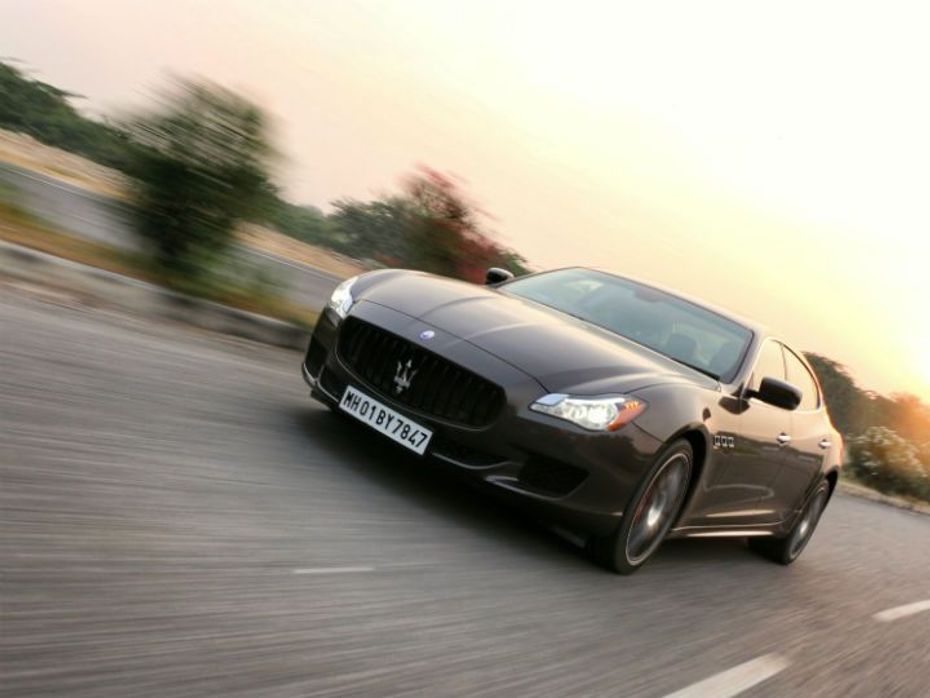 Maserati Quattroporte GTS in action