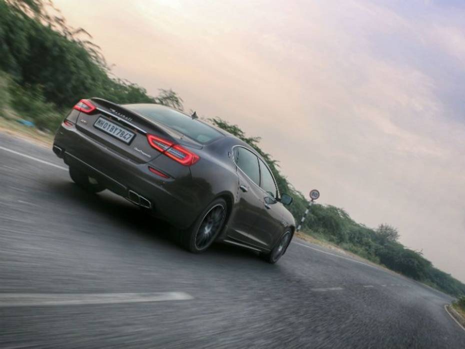 Maserati Quattroporte GTS rear action Maserati Quattroporte GTS rear action