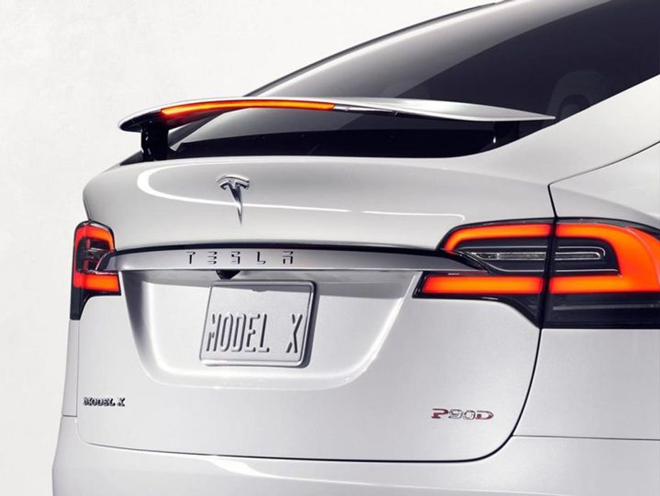 Tesla Model X rear spoiler