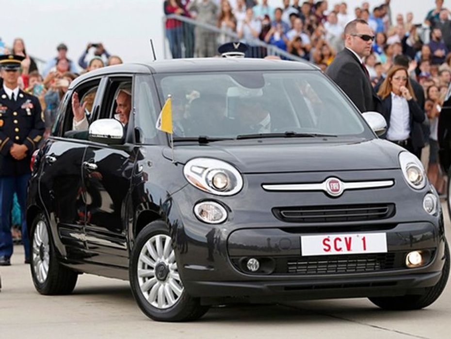 Pope Francis ditches fancy wheels, opts for modest Fiat