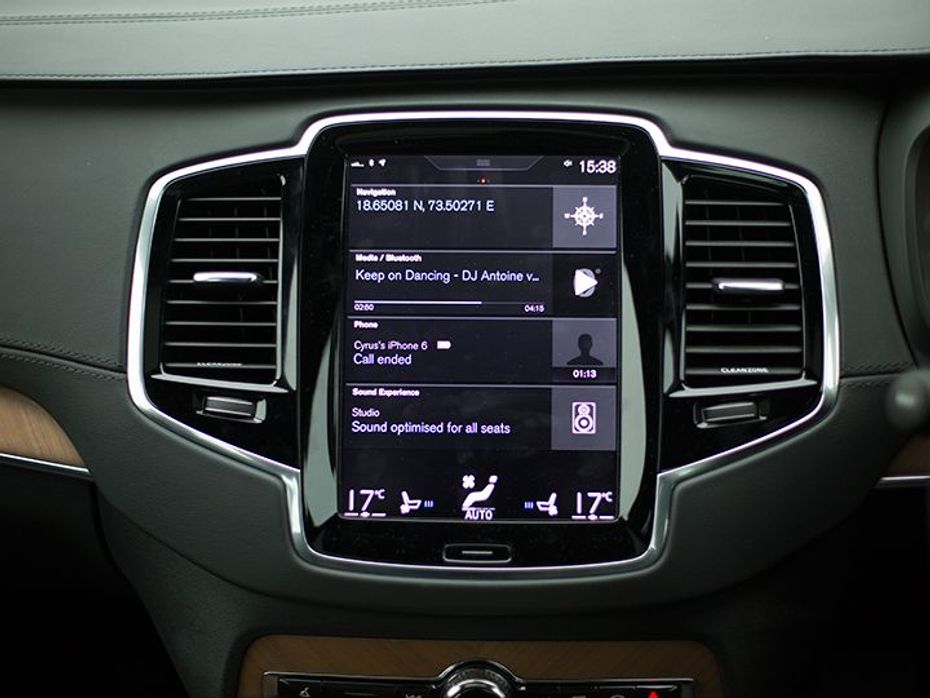 2015 Volvo XC90 infotainment system