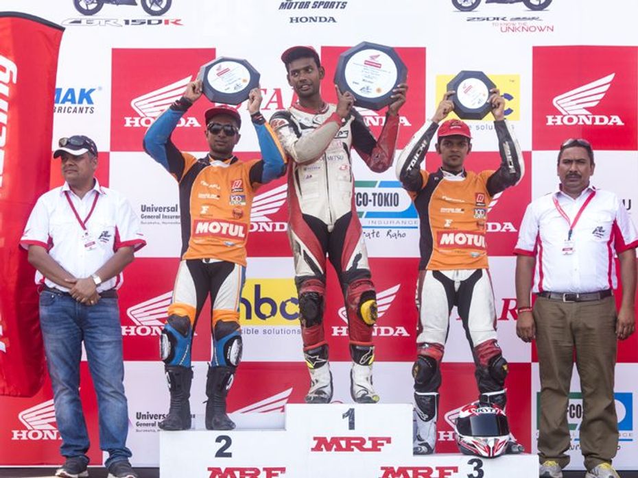 Honda One Make Race 2015 Race 1 winners