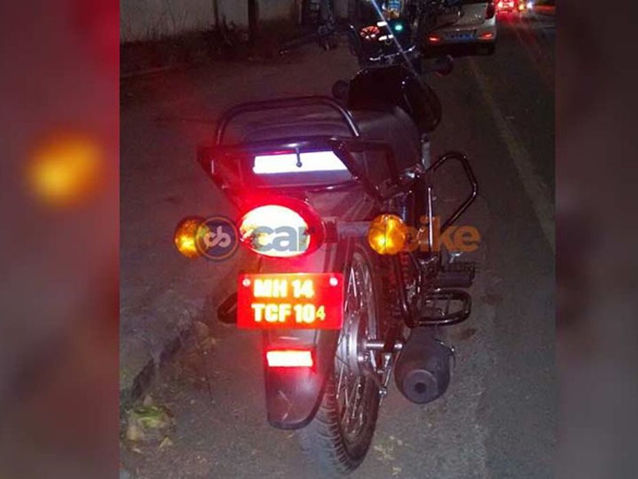 Mahindra 150cc motorcycle rear