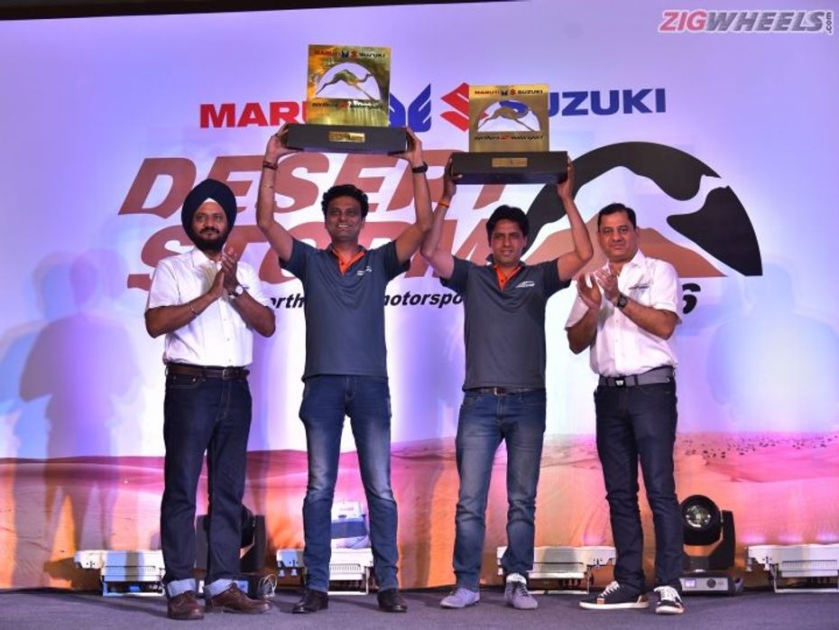 2016 Maruti Suzuki Desert Storm podium