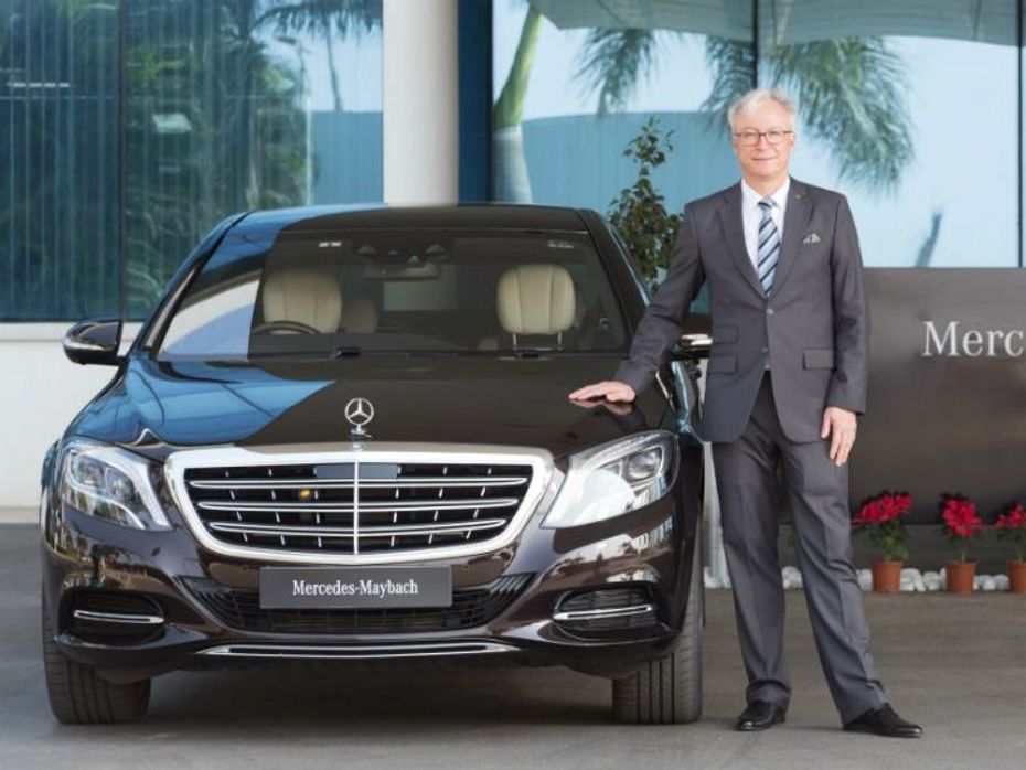 Roland Forger at the Mercedes-Benz India plant
