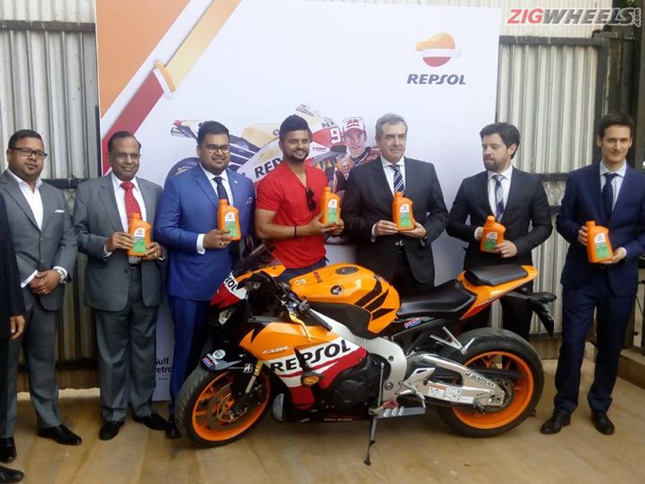 Repsol lubricants launched in India by cricketer Suresh Raina