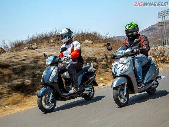 16 Suzuki Access 125 Vs Honda Activa 125 Comparison Review Zigwheels