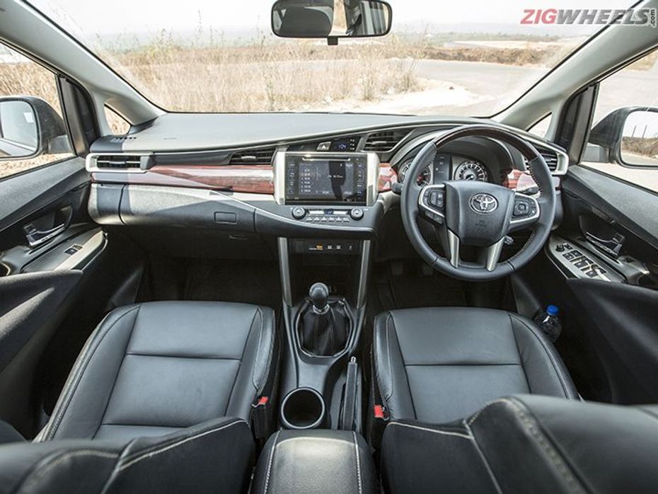Toyota Innova Crysta cabin design and dashboard