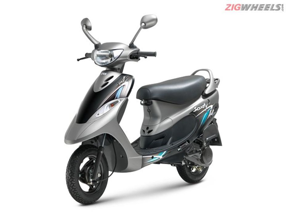 TVS Scooty Pep Plus - Frosted Black