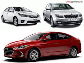 Spec Comparo: Hyundai Elantra vs Toyota Corolla Altis vs Skoda Octavia