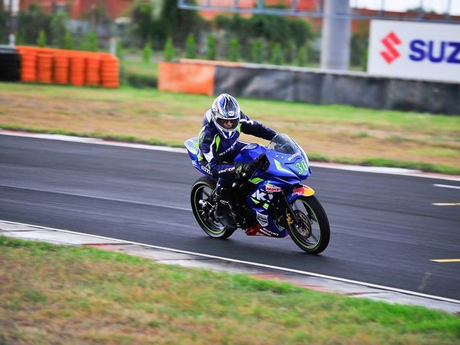 A rookie displays his skills at the Red Bull Road to Rookies Cup