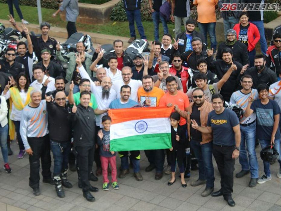 Triumph Ride for Freedom event on Independence Day