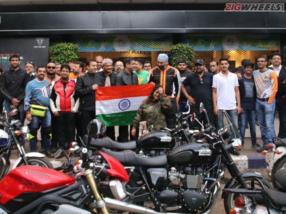 Triumph Ride for Freedom event on Independence Day