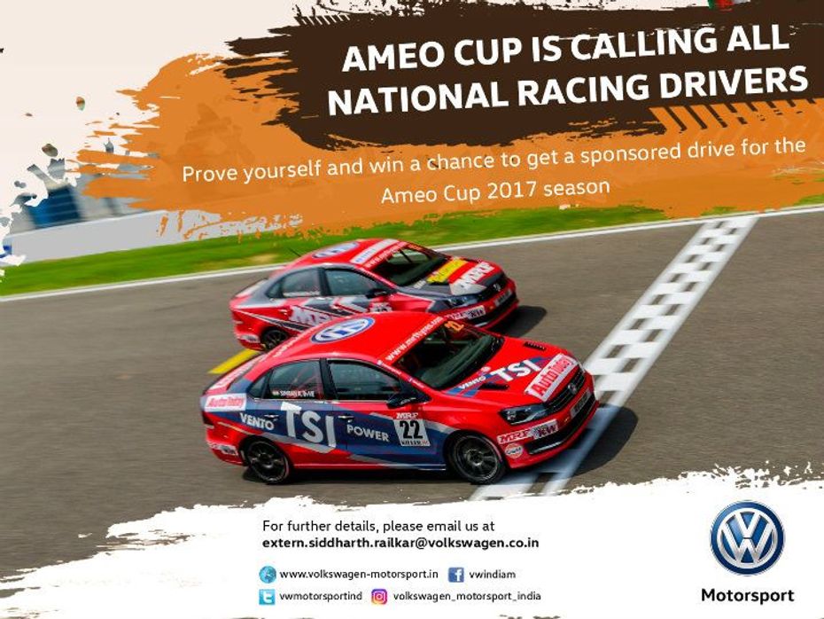 Participants will pilot the Vento Cup race-spec cars for the races