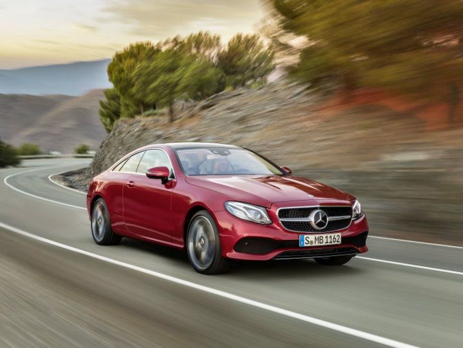 The front of the new E-Class Coupe feels fresh