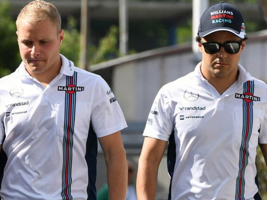 Valtteri Bottas along side former teammate Felipe Massa